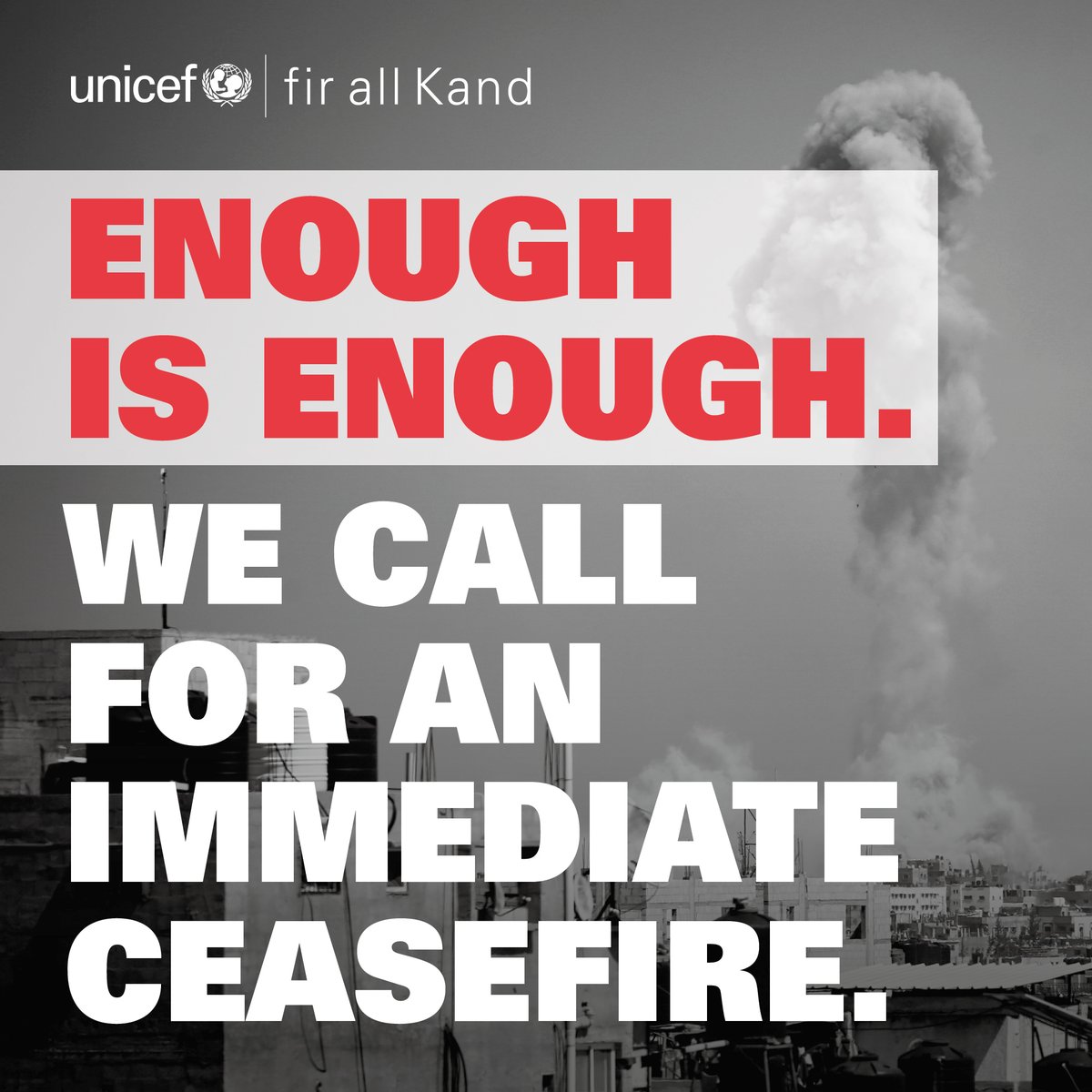 "Säit iwwer siwe Méint verschlëmmert sech déi tragesch Situatioun, an där Dausende vu Kanner am Gaza ëm d’Liewe kommen oder verletzt ginn." - Catherine Russell, Generaldirektesch vun UNICEF
Hëlleft elo 👉 uncf.lu/n3366