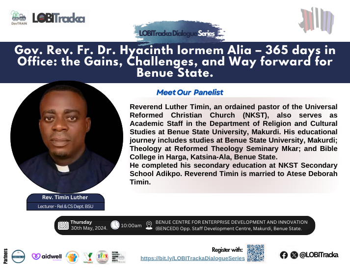 LobiTracka's tweet image. Rev. Timin Luther

#LOBITrackaProject