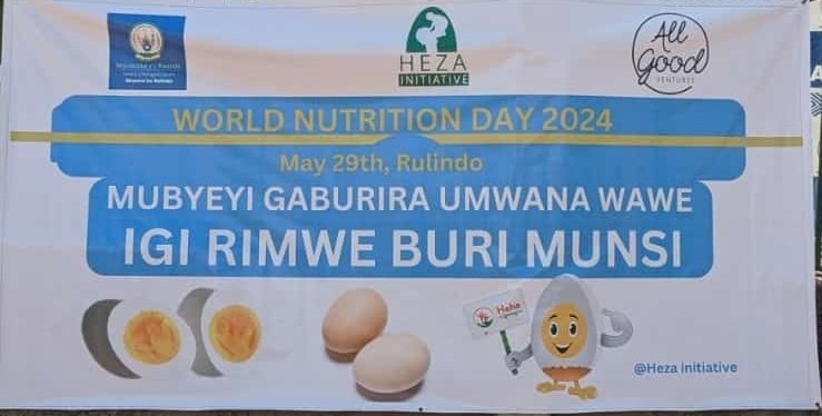 hezainitiatives's tweet photo. This morning, we were joined by Odette from @Rwanda_Child, @shelly_bhai  from @unicefrw and local administrators in celebration of #WND2024 in @rulindodistrict with mothers and children at CAM #ECD,Rulindo.  Sharing of eggs and tree plantation were key events.
#Oneeggperchild https://t.co/n9KvPNCxWM