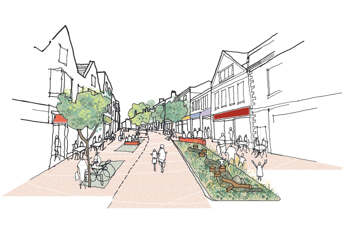 Should Daventry’s High Street be turned into a shared surface street, with more seating and planting?

Our draft Daventry Masterplan also proposes opening up the High Street entrance to the Arc Cinema, creating a new public square. 

Have your say at ow.ly/z0ML50S0l07