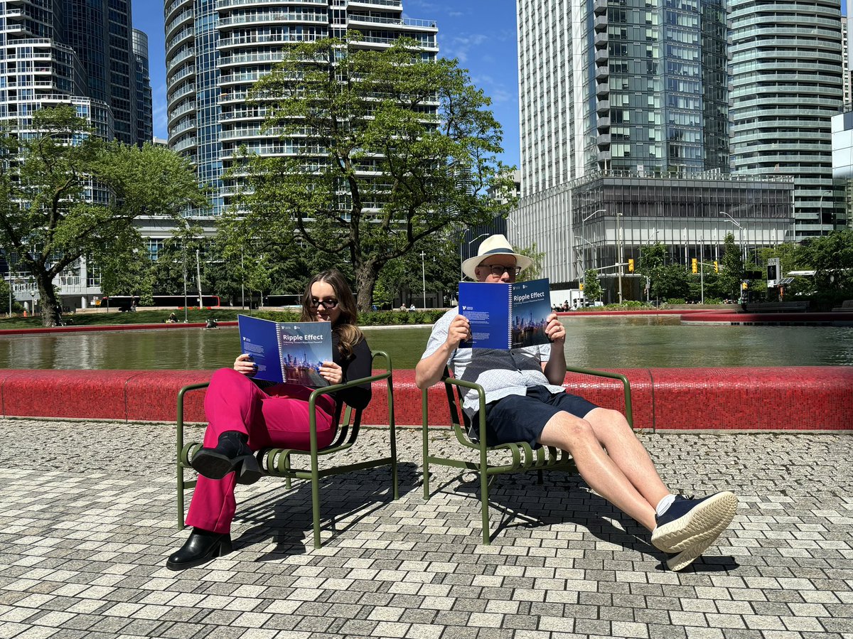 Everyone at the park seems to be reading the same thing… 

Check out the ‘Ripple Effect’ report about unlocking the waterfront’s full potential: bot.com/rippleeffect