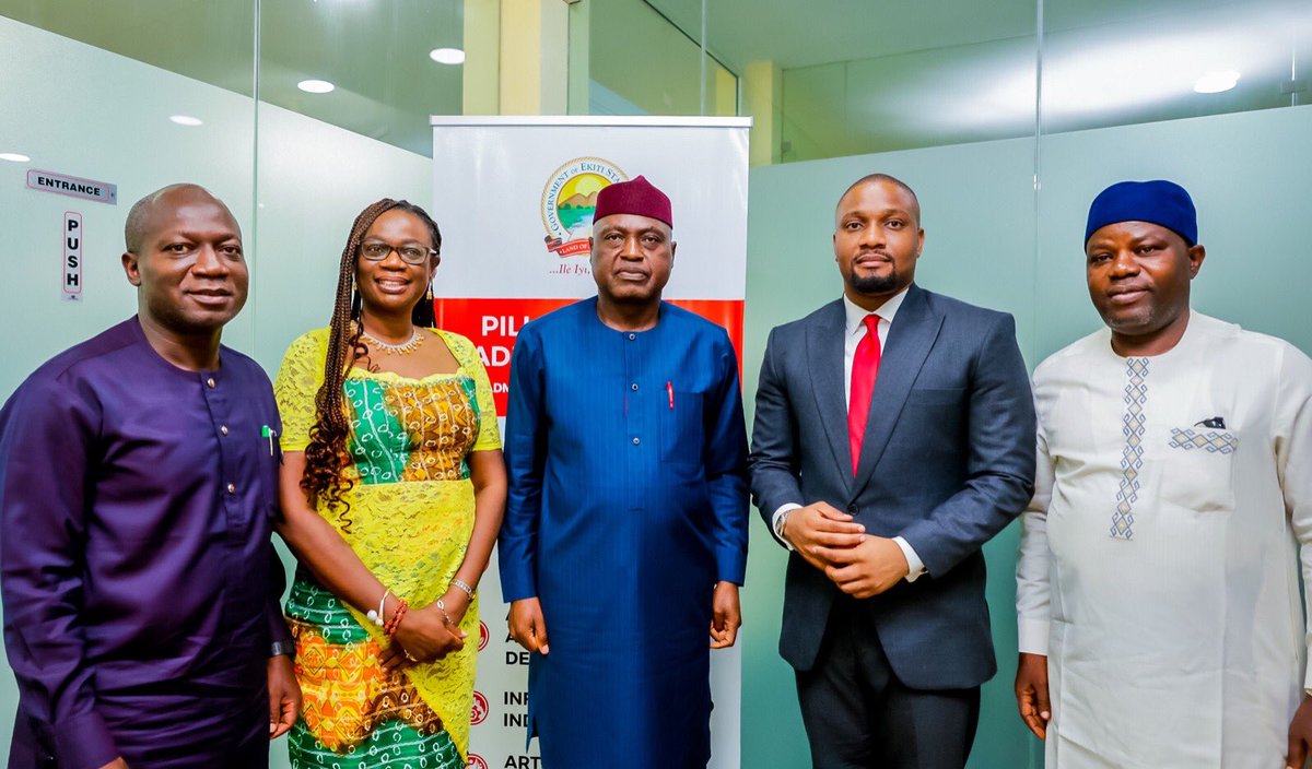 It was a delight to receive the Director General of the Small and Medium Enterprises Development Agency of Nigeria (SEMDAN), Mr. Charles Odii, and his team in Ado Ekiti. We had a productive discussion on how to further support and promote small and medium enterprises in our