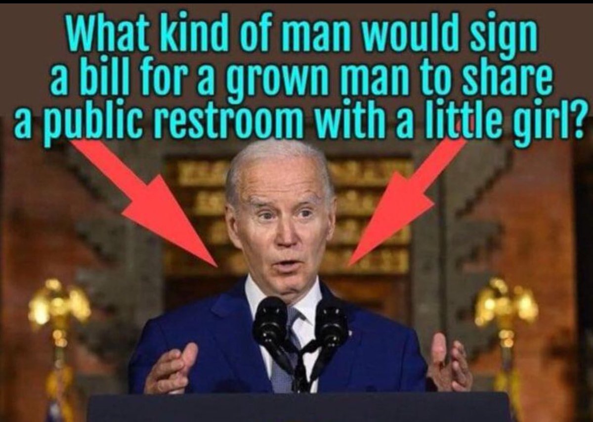 Around the time when Joe Biden first became a politician, we had ‘Smokin’ in the Boys Room!’ Now 50 years later we have ‘Men pissing in the girls room!’