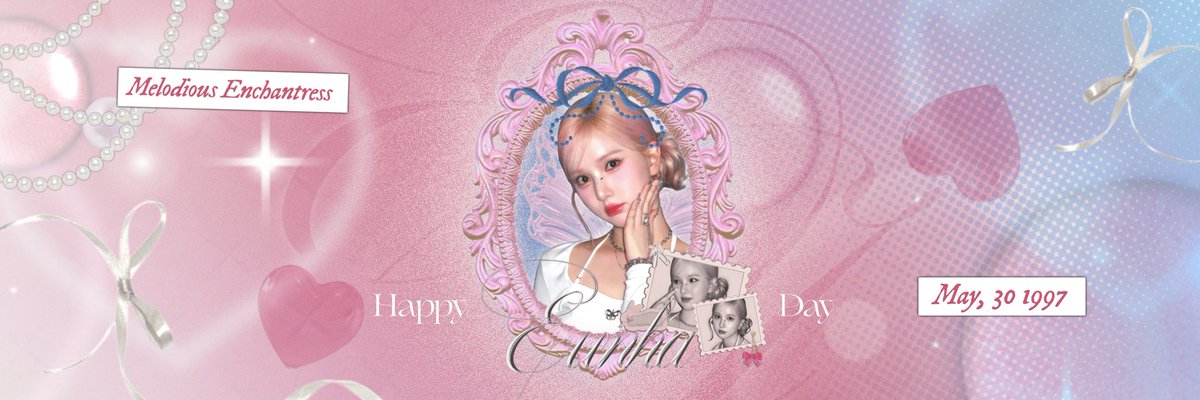 GalaxyOfEunha's tweet image. ㅤ
As today blushes on the calendar in a delicate shade of pink, telling us that it’s 𝘌͟𝘶͟𝘯͟𝘩͟𝘢͟’𝘴͟ 𝘣͟𝘪͟𝘳͟𝘵͟𝘩͟𝘥͟𝘢͟𝘺. To toast to this wonderful day, it will be lovely if you’re joining the party by using this twibbon! s.id/26lEg ꒰ᐢ. .ᐢ꒱₊˚⊹
ㅤ