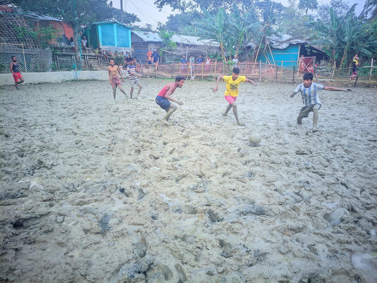 Footballers of the year in refugee camp, Cox's Bazar.