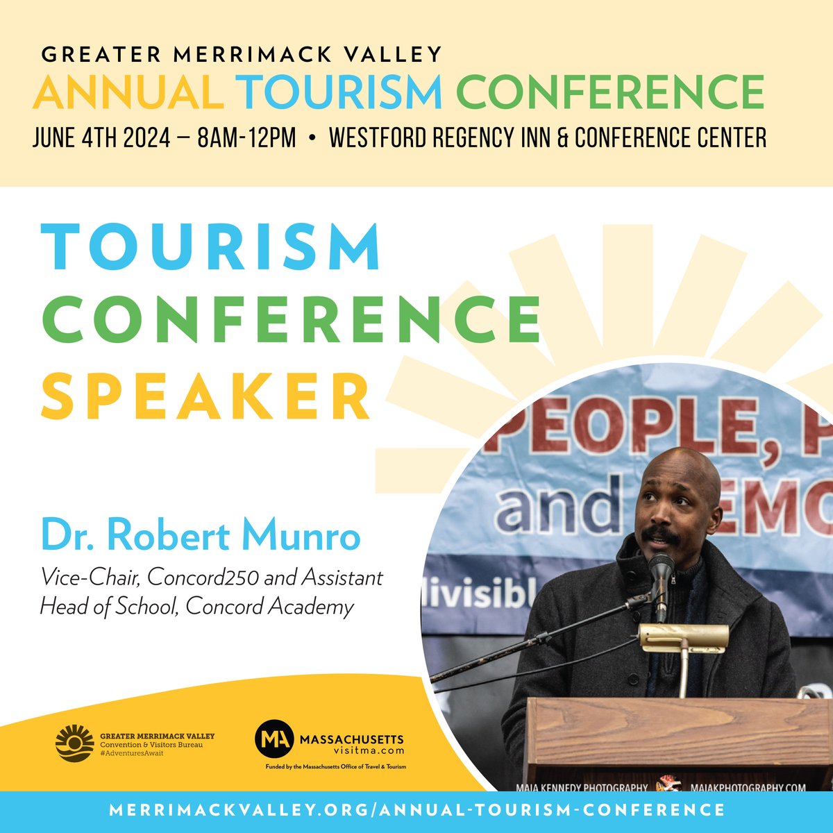 🌟 Spotlight on Dr. Robert Munro! 🌟 We are delighted to feature Dr. Robert Munro, Vice-Chair of @Concord250 and Assistant Head of School at @Concord_Academy, as a distinguished speaker at the 2024 Annual Conference. merrimackvalley.org/annual-tourism… #MerrimackValley #VisitMA