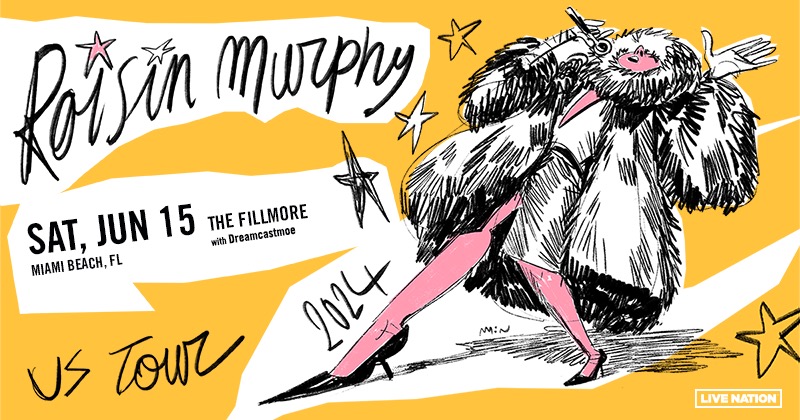 Róisín Murphy is coming to the @FillmoreMB on Sat, June 15, 2024 with special guest dreamcastmoe. Link in bio for tickets. ✨