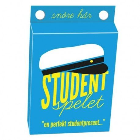 Studentspelet #Studentspelet #student #Webbutiken #spel #spela #studentpressen #presenttips #taStudenten #studenten #frågespel #sällspapspel #Kylskåpspoesi webbutiken.info/sv/spel/454-st…