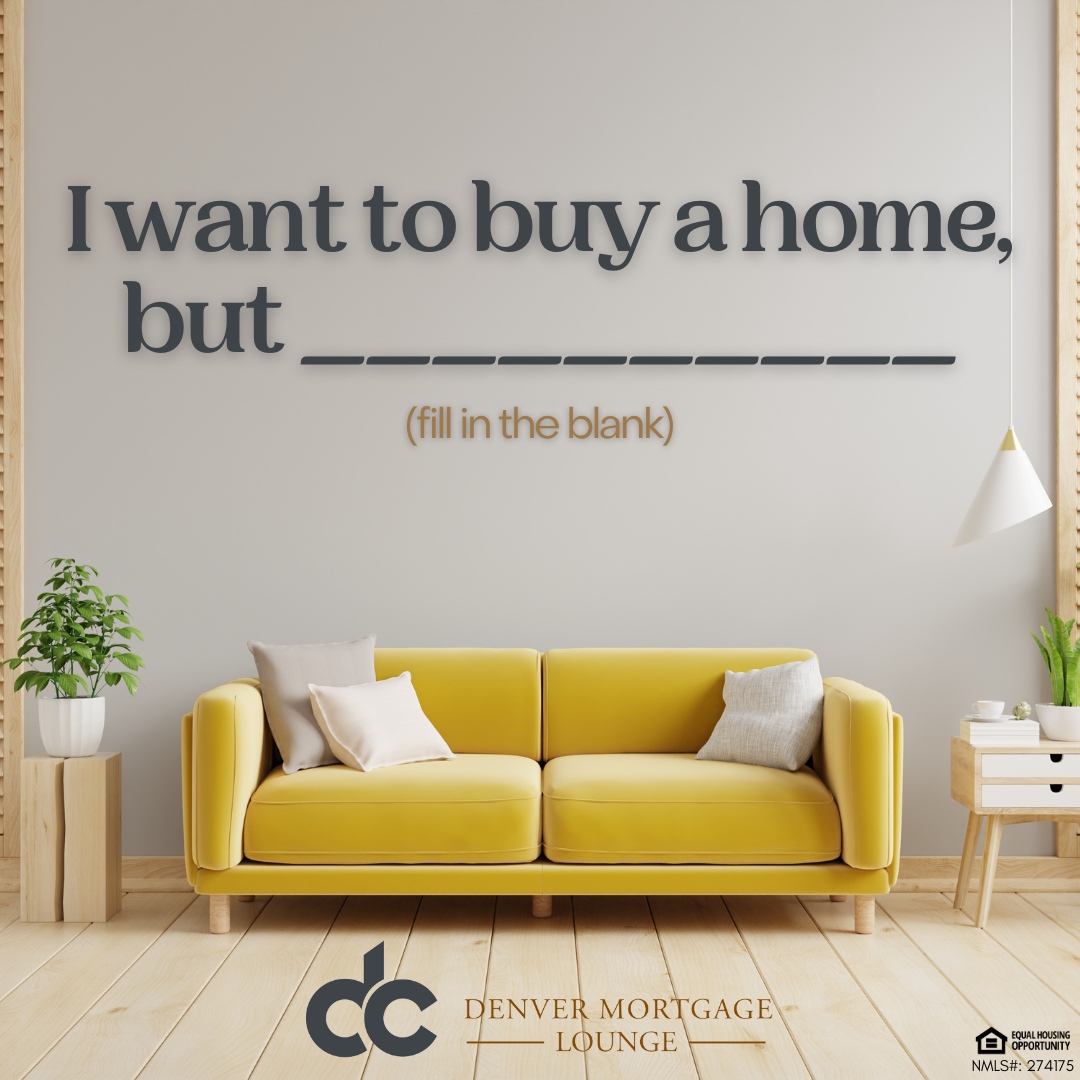 I’m thinking about buying a home, but _____. 🤔 Fill in the blank! 

What's holding you back? 

Let’s talk about your concerns and how we can overcome them together. 🏡

#HomeBuyingJourney #RealEstateQuestions #InvestInYourFuture #Homeownership #YourDreamHome #DaveCook #denver...