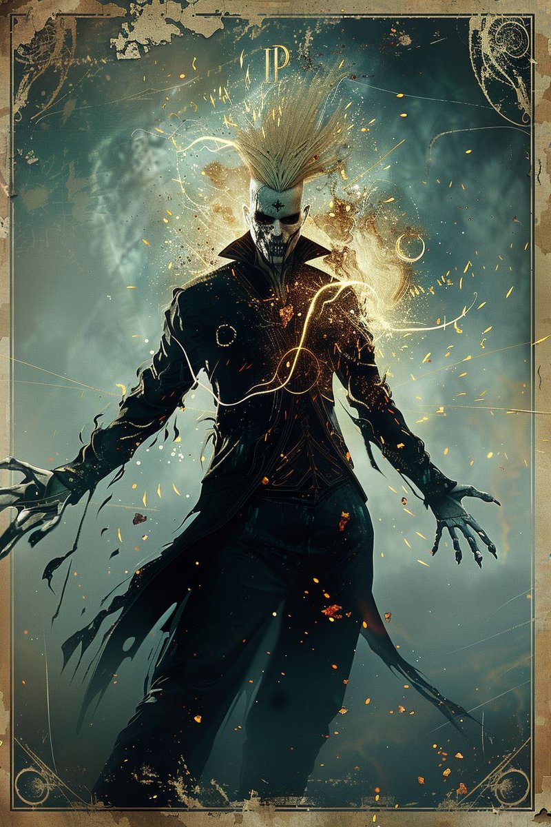 wtrekell's tweet photo. In a mystical realm, enigmatic figures embody ancient power, exuding an aura of dark majesty and intricate symbolism, woven into their ethereal presence.

The court of Arcana: https://t.co/bUcd05PiaP  

#wtrekell #AIArt #ReapersCourt #Midjourney #Knight #Horror #DarkFantasy https://t.co/tpoyriDKKw