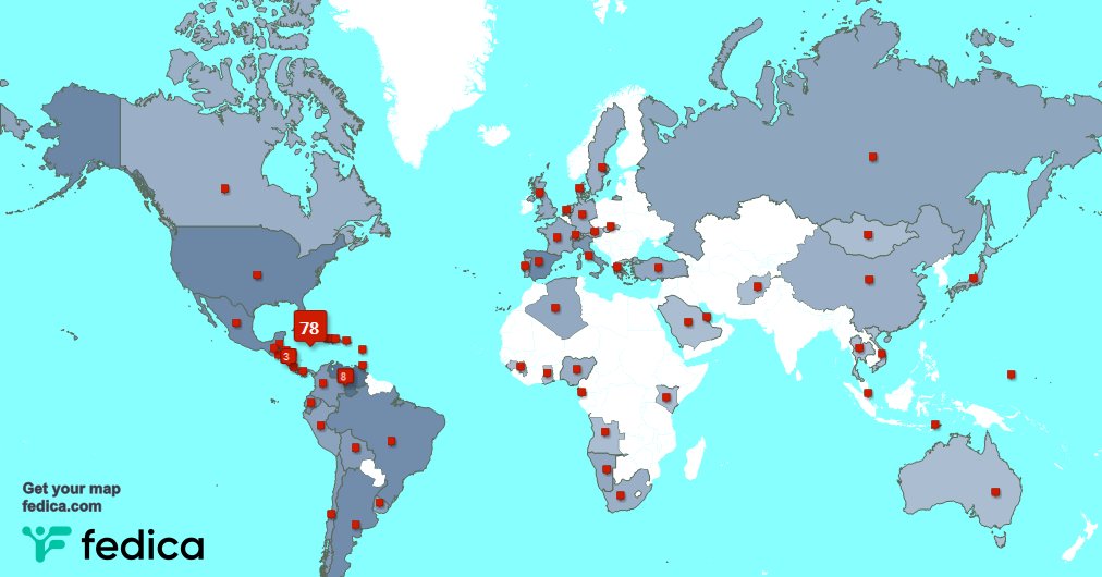 Tengo 81 nuevos seguidores, desde Cuba 🇨🇺, y más durante la última semana fedica.com/!trocha2022