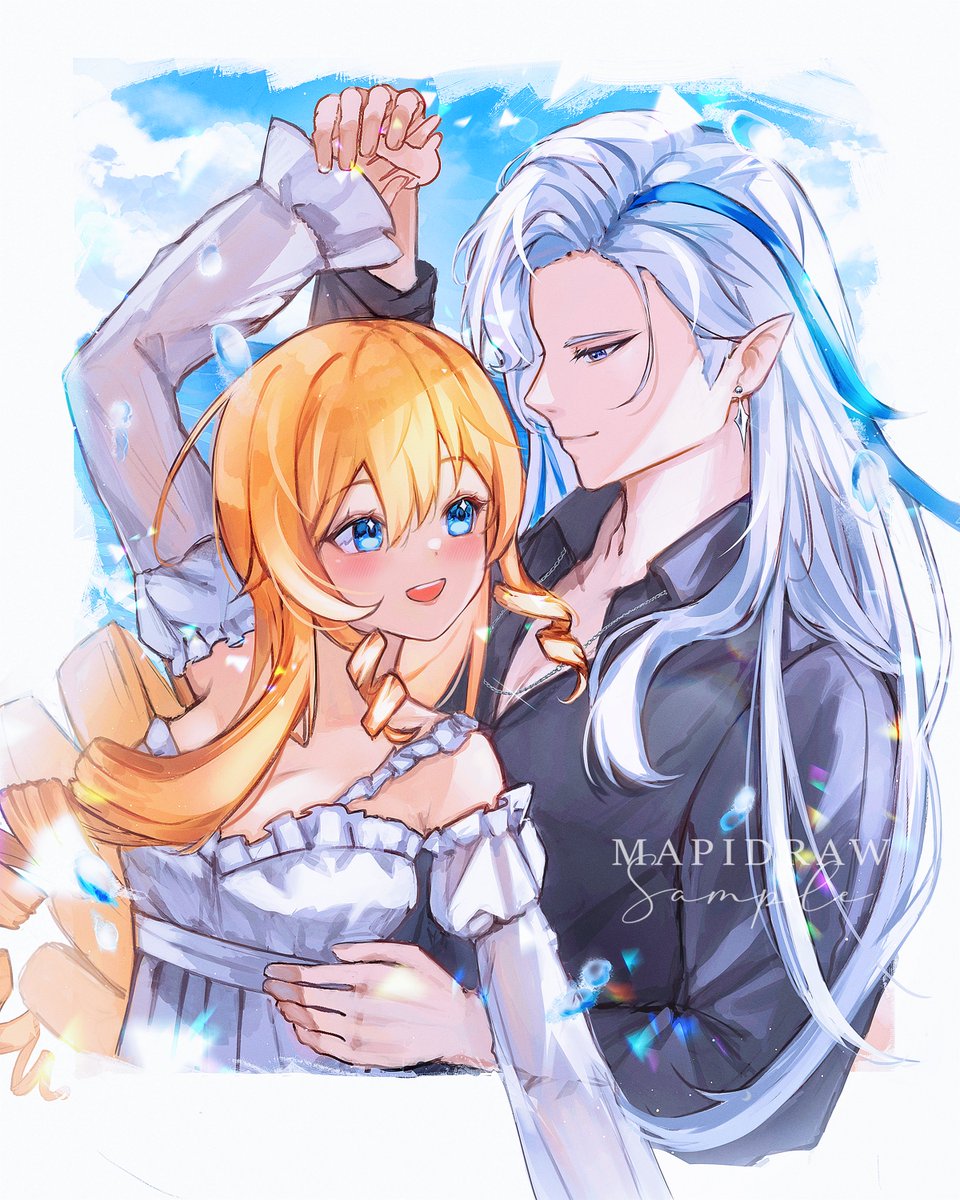 Couple Skeb for <a href="/Lilyiina/">Lori🌸</a> (⁠◍⁠•⁠ᴗ⁠•⁠◍⁠)
Thanks so much! ♥️

─── ⋅ ∙ ∘ ⋅ ⋅ ───  

✦ { RTs are appreciated! #VGenComm #ヌヴィレット #ナヴィア