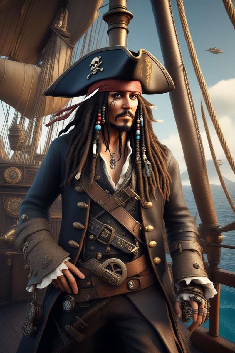 Jack Sparrow 🖤☠️🛞🗡️💣 #Iaart #iaartist #iaartcommunity #jacksparrow #piratadeicaraibi