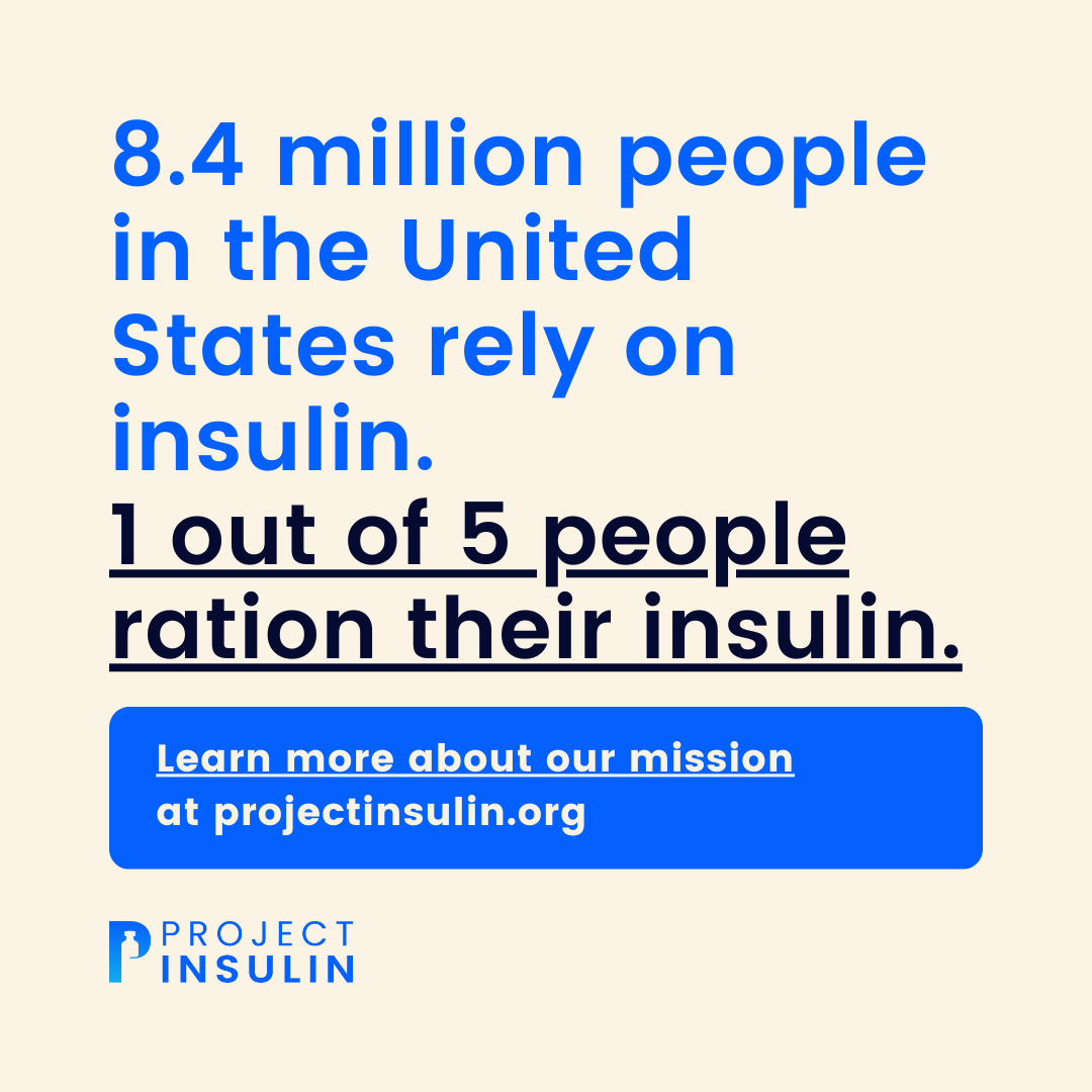 project_insulin's tweet photo. Did you know? 1 in 5 people have to ration insulin due to cost. It's time for change. Together, let's advocate for affordable insulin for all, because no one should ever have to sacrifice their health. #insulinforall #projectinsulin https://t.co/p6XbaAV6xL