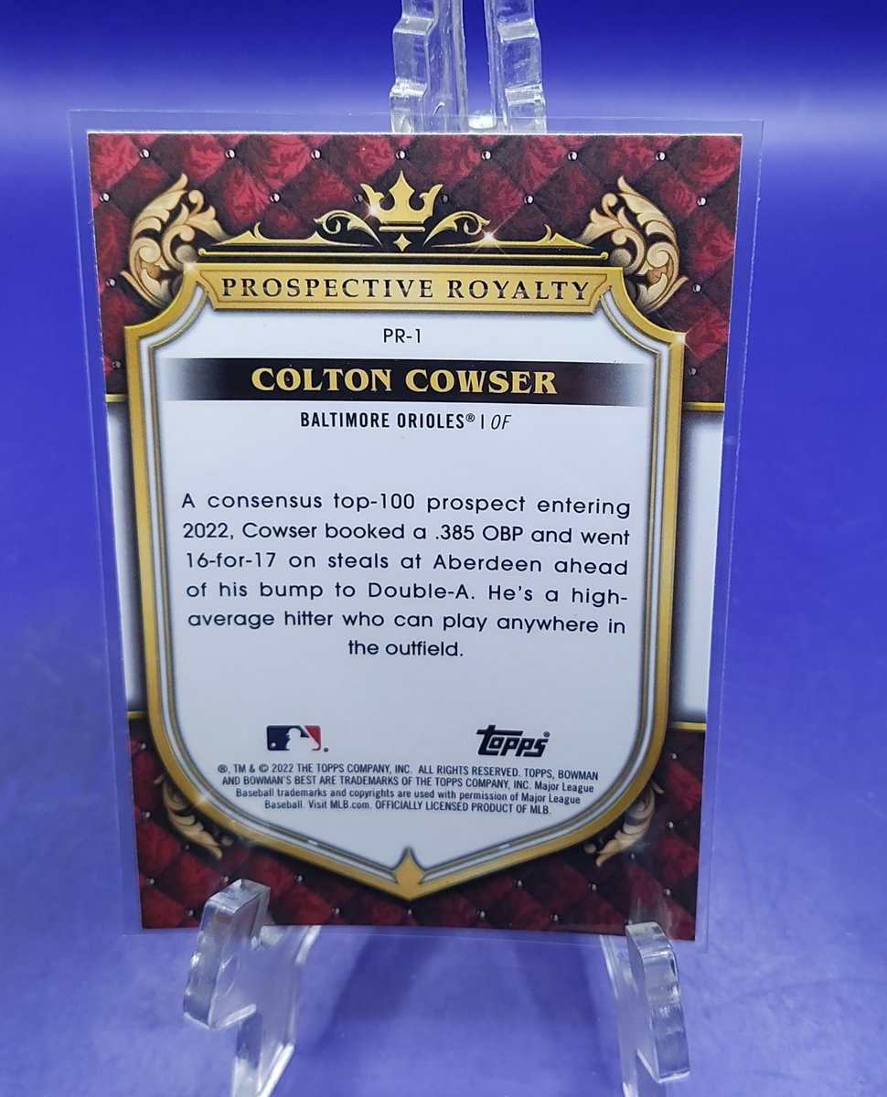 Colton Cowser 

#WackyWednesday 
Starting bid $1.00
At least a $.25 is required after opening 

#WackyWeekFinalRound is tomorrow 
Add to your #WackyStack
Happy collecting everyone 

@sports_sell 
@CodiDaReposter 
@84baseballcards 
@ILOVECOLLECTIN1