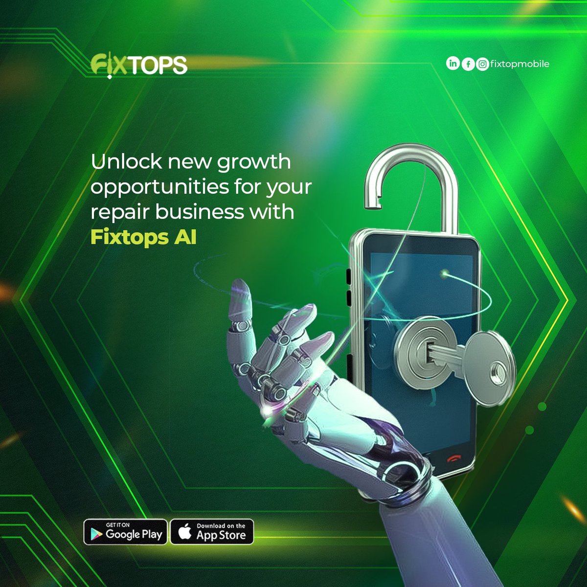 FixtopsNG's tweet image. Elevate your repair business with Fixtops AI.

Visit fixtops.com to get started
.
.
.
fixtops AI coming soon... #Fixtops2.0 #AIRepair #FixtopsAI #CustomerFirst #TechSupport
#FixtopsAI #AIDriven #RepairSolutions