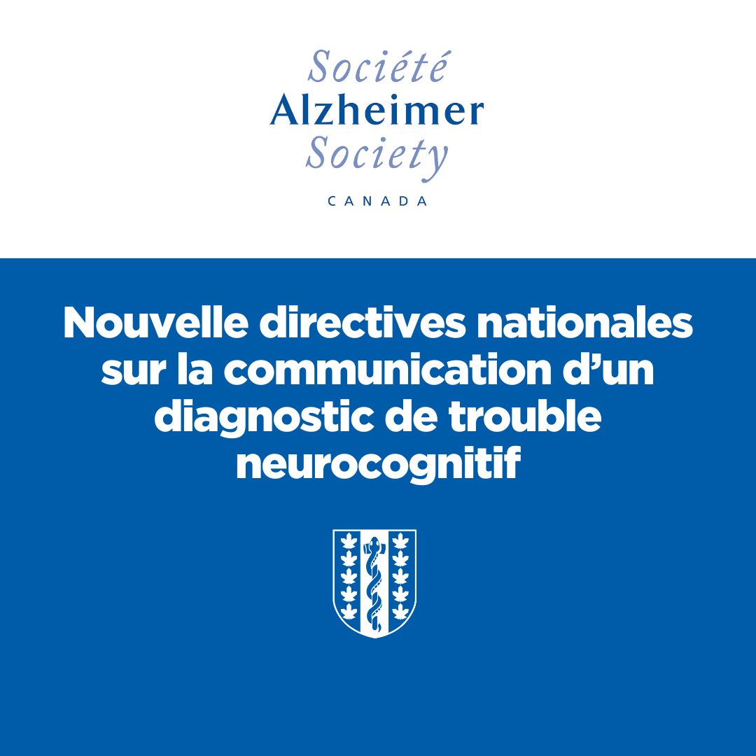 Le CMFC et @AlzCanada présentent des directives nationales sur la communication d’un diagnostic de trouble neurocognitif, une ressource conçue pour aider les MF en facilitant un processus parfois délicat. Consultez les directives et la trousse à outils : alzheimer.ca/fr/les-aides-e…