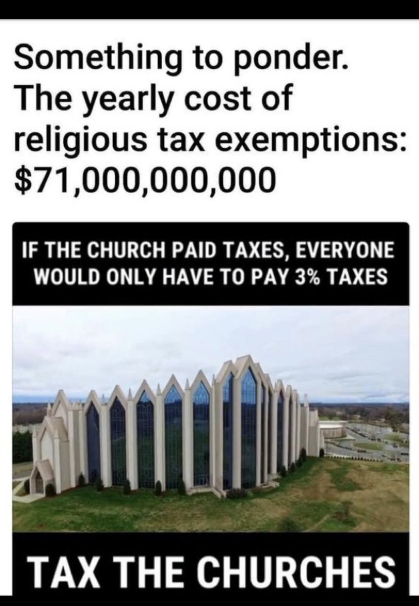 #TaxTheChurches !