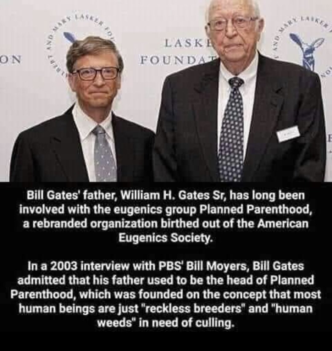 Lo sai che il padre di Bill era un gran sostenitore dell'eugenetica?