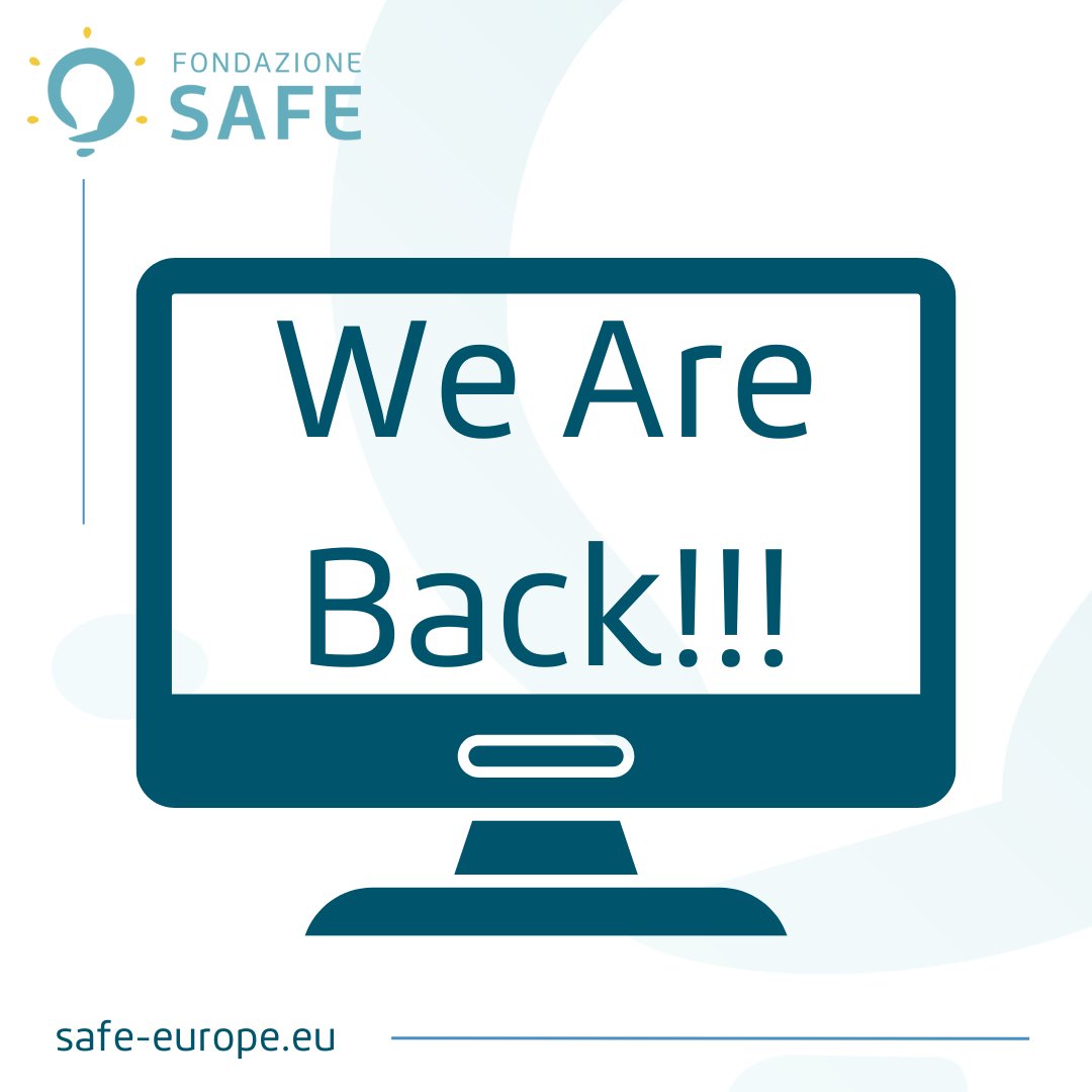 We're Back Online!

We're pleased to announce that our scheduled maintenance is complete, and Fondazione SAFE's services are fully operational again. 
Visit our website at lnkd.in/gER7qdYM for the latest updates.