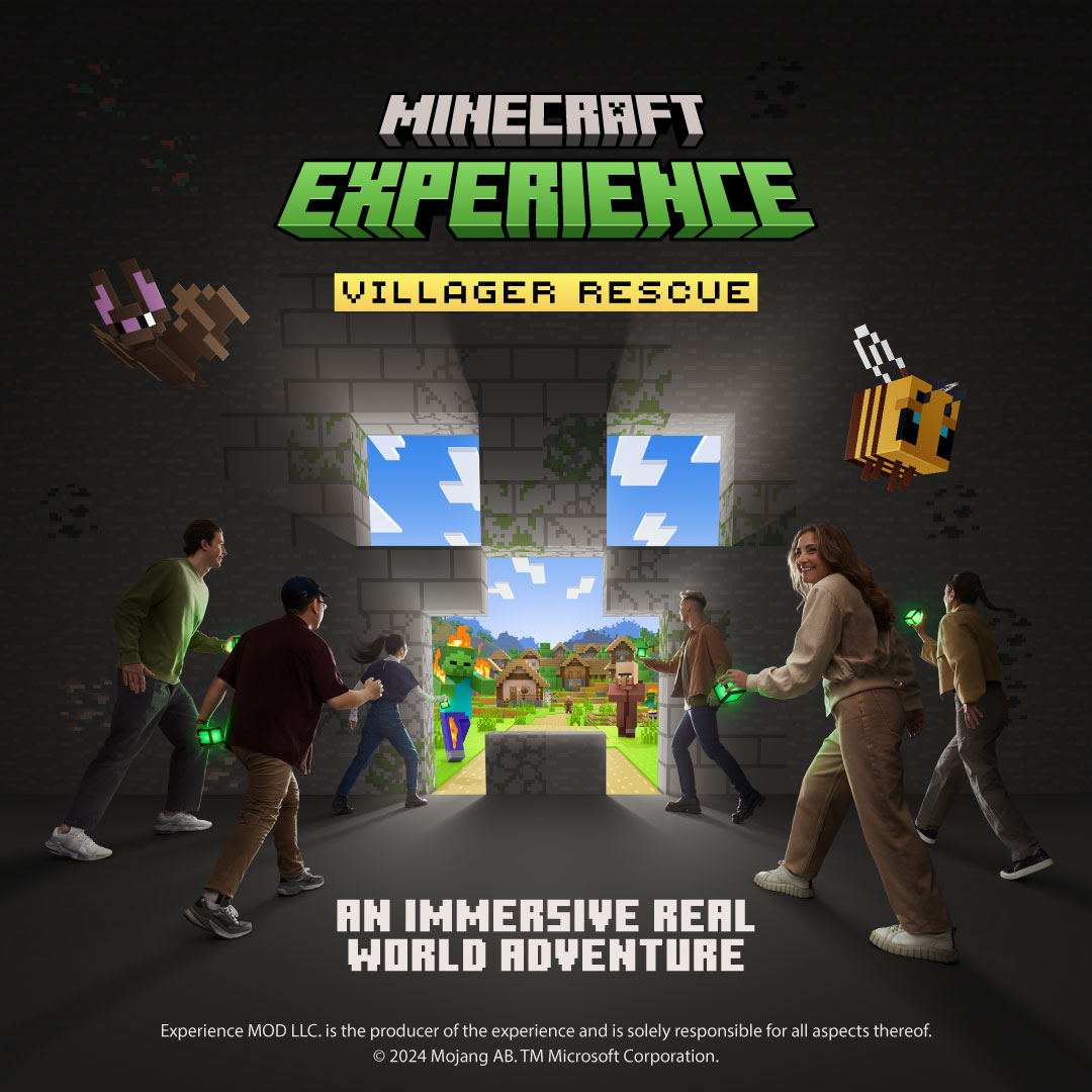 MinecraftExpIRL's tweet image. Unleash your inner hero in the first-ever immersive Minecraft adventure! Minecraft Experience: Villager Rescue ⛏️

Do you have what it takes to save the day? #MinecraftExperience #MinecraftDallas

🎟️ Sign up to learn more and for exclusive pre-sale access: i.mtr.cool/htxxdvvlfd
