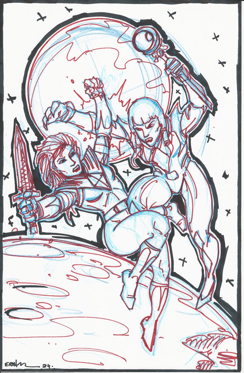 SPOILER ALERT! Introducing <a href="/kevineastman86/">Kevin Eastman (The Ledge)</a> exclusive #mmprthereturn issue 4 cover he drew 4 me! Only available at amyjojohnson.com until June 1st. Only 250 virgin/foil &amp; regular. I’m signing and numbering. Original art going on my wall! Thank you Kevin! 💕 #powerrangers