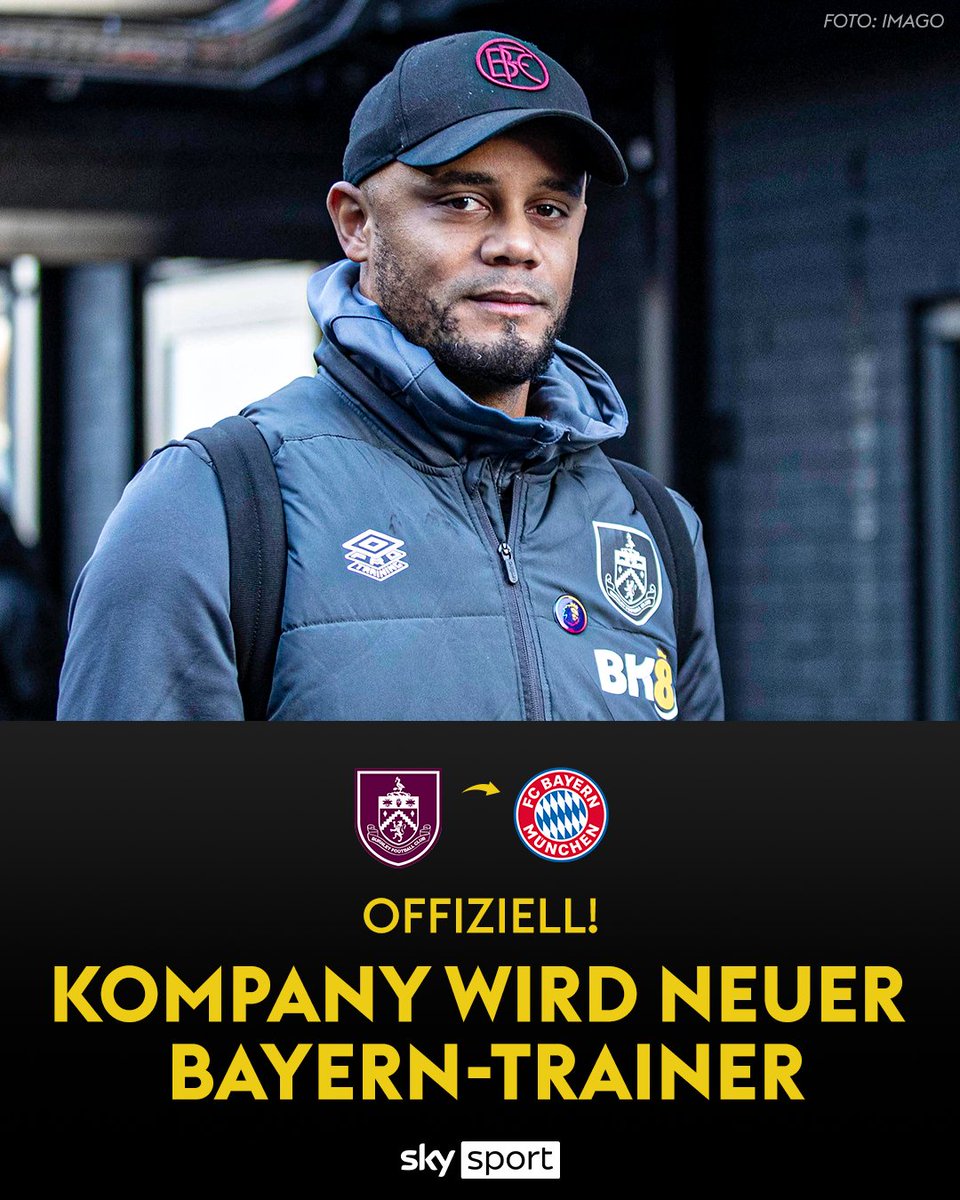 Die Trainersuche nimmt ein Ende: Vincent Kompany wird der neue Trainer des FC Bayern. ✅ ↪️ Der ehemalige Spieler von Manchester City unterzeichnet ein Arbeitspapier bis 2027. ✍️ #SkyBuli #Kompany #FCBayern