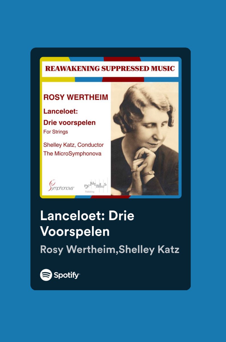Symphonova's tweet photo. New recording announcement: Rosie Wertheim’s Lanceloet - Drie voorspelen is now available on the main streaming platforms. 
Discover the first-ever recording made of this beautiful score for string orchestra conducted by Shelley Katz using the MicroSymphonova. https://t.co/uVhRnn83DO