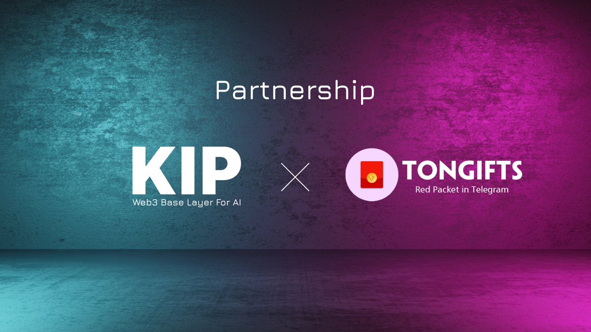 🚀🎁 KIP x TonGifts Unite! 🎁🚀

We are thrilled to announce our partnership with <a href="/TonGiftsbot/">TonGifts</a>, a Web3 Social Engine on #Telegram and #TON, enabling users to send and receive gifts anytime, anywhere.

With KIP's AI-driven personalization, crypto gifting within the $TON ecosystem