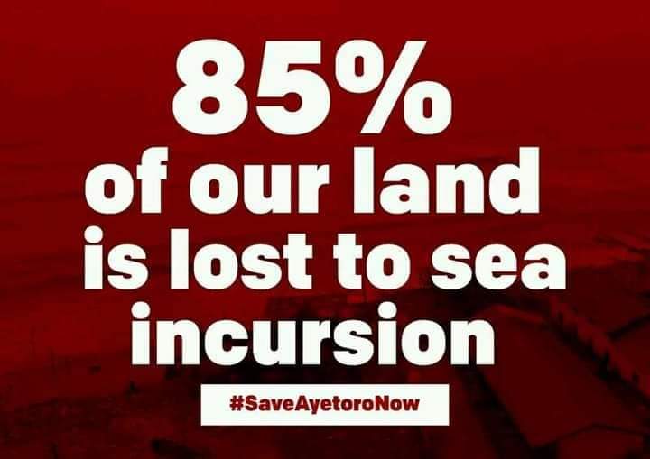 AiyetoroSave's tweet photo. We are calling @officialABAT @NigeriaGov @LuckyAiyedatiwa @NDDCOfficialNGR @FMEnvng @UNEP @SERAPNigeria @NGRSenate and all concerned citizens of this country to please come to our aid. Our community is almost going into extinction. Help #SaveAyetoroNow https://t.co/7HKGe8Jiqn