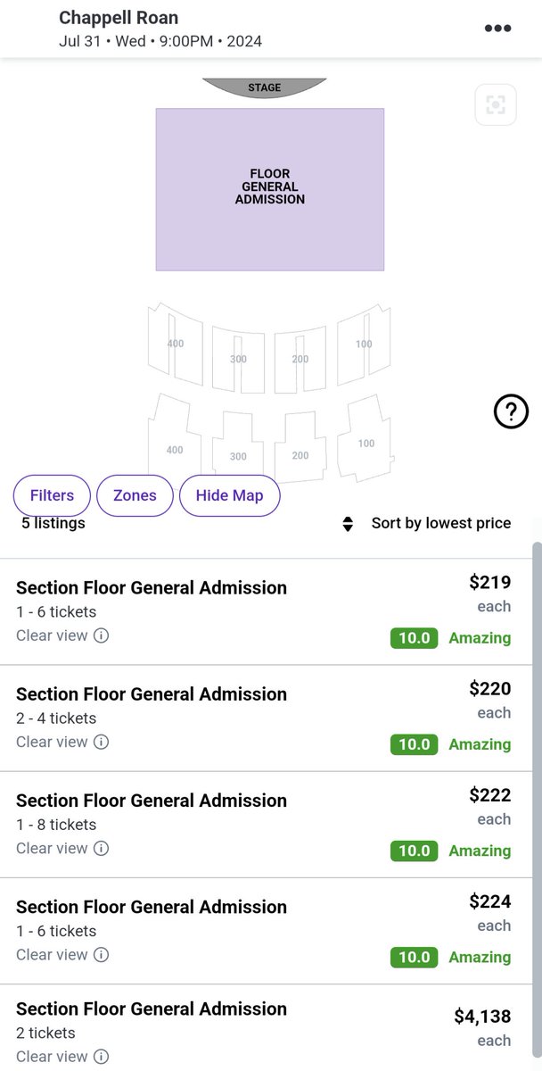 and there are already chappell tickets up on stubhub for the vic aftershow. it hasn't been ten minutes. we're really a failure of a country like actually