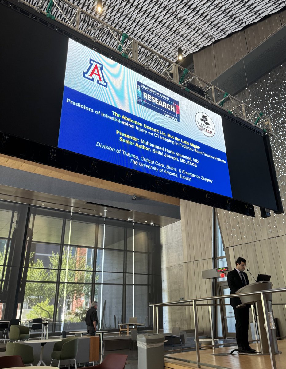 UofAZSurgery's tweet photo. Engaging conversations on impactful research by #UofAZSurgery &amp; @AZTraumaCats researchers: Tobias Fauser, Katharina Fischer, Nicholas Galouzis, and Haris Khurshid
Topics: https://t.co/2btaYb0hqC https://t.co/hHJQSUY9kY