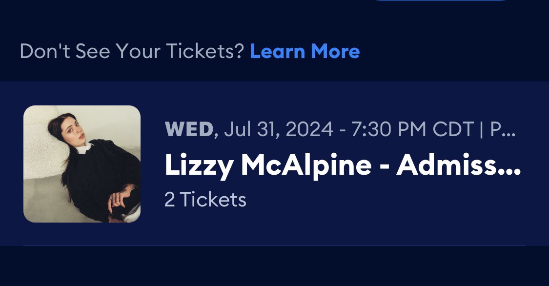 lowkey so expensive BUT IM SEEING LIZZY