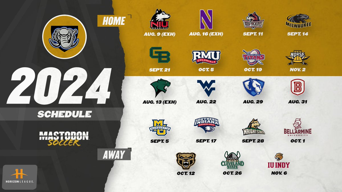 2024 Mastodon Men’s Soccer Schedule Announced

Story: shorturl.at/186v4

Schedule: shorturl.at/bWuHy

#FeelTheRumble #HLMSOC