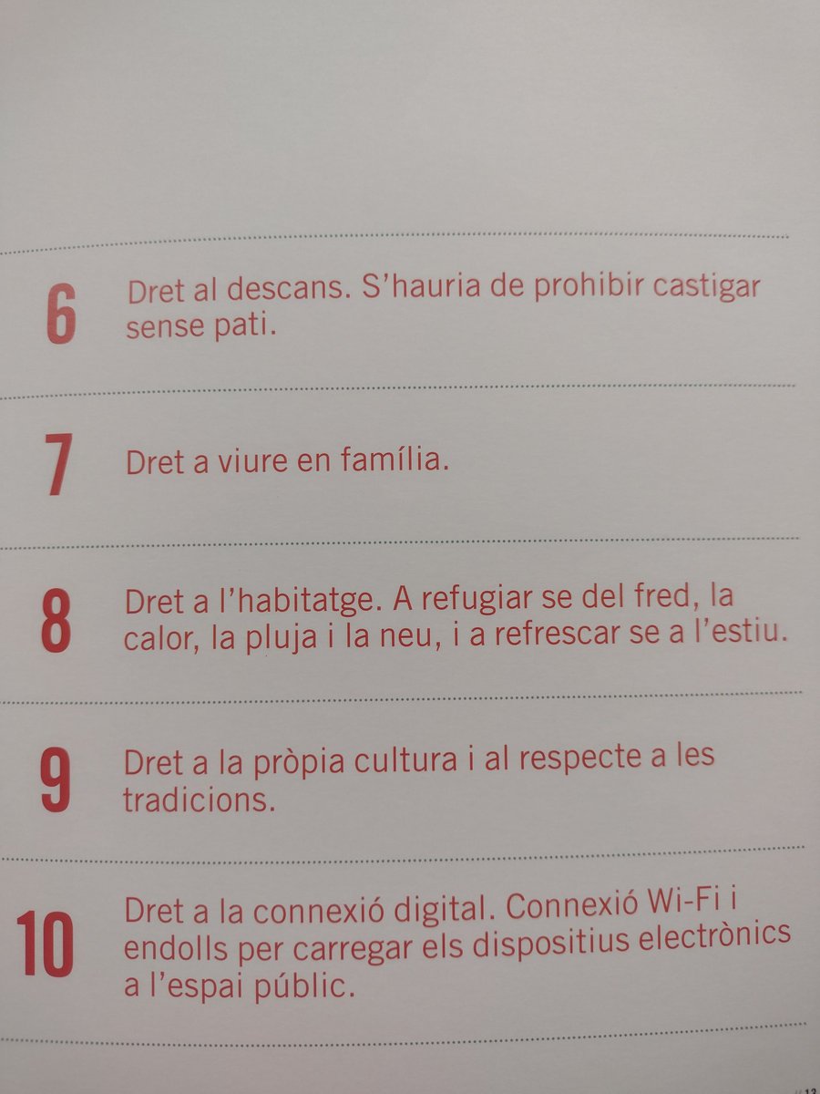 Muy fan de los 10 derechos de la infancia que han reclamado los propios niños y niñas en Cataluña