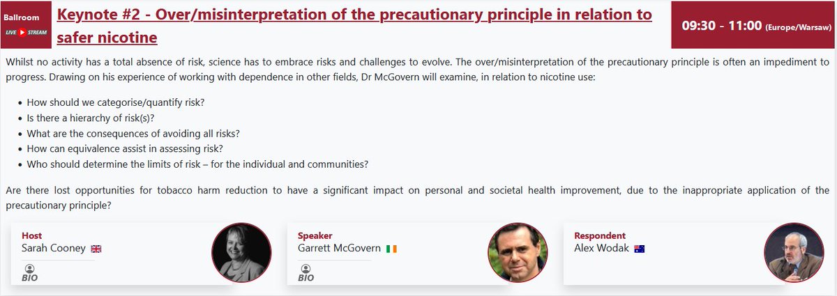 In his #GFN24 keynote speaker Garrett McGovern will be exploring the use (or misuse) of the precautionary principle when it comes to safer products, asking: how do we ACTUALLY quantify risk?

Join us in Warsaw for the melting pots of ideas that is #GFN24👉gfn.events/registration/