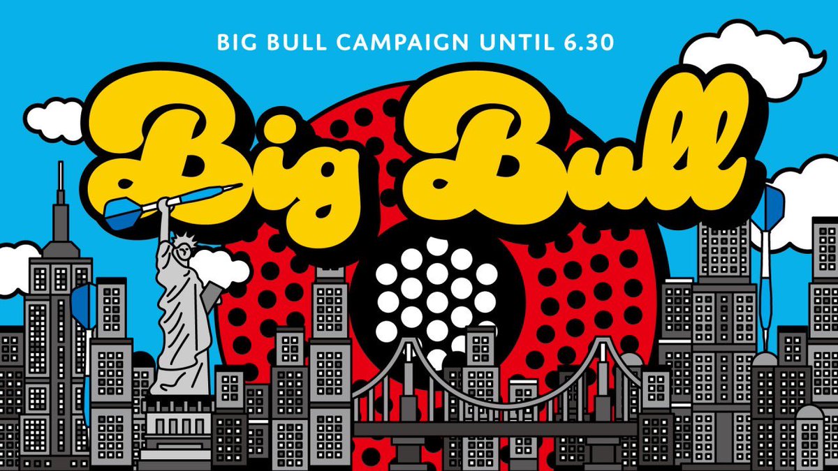 maxion1981's tweet photo. 6月はBIG BULL月間(dartboard)
BIG BULLを対象としたキャンペーンが全世界共通でスタートします！

◆期間
2024年5月30日（木）10:00~7月1日（月）6:00

#ダーツライブマイスターニュース
#ダーツライブマイスター2024
#ビッグブル
#PR https://t.co/UmsCnDuNai
