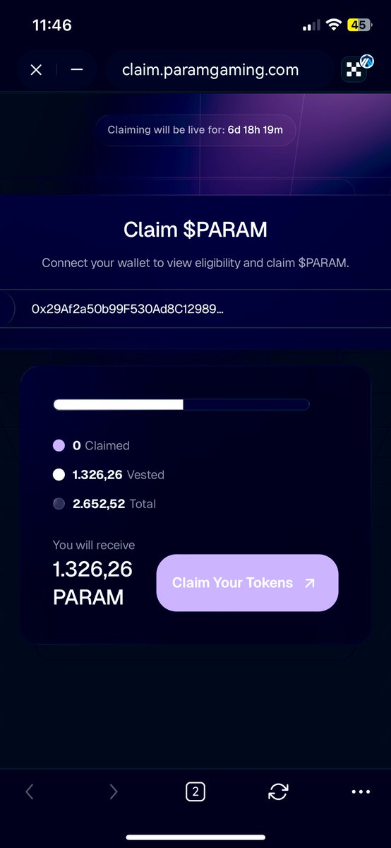 _CryptoPhoenix_'s tweet photo. Quick airdrop update gang 👨‍🌾

@ParamLaboratory airdrop claim is live!!

You have only 1 week to claim!!
Check: https://t.co/n9dcFnx6yQ

You need eth on arb chain to claim and if it doesnt show allocation you have to refresh page a couple times and then it should work!

Happy claiming fam ��🏼

$OO - $LINGO - $EARNM - $GENAI - $SOL - $ZENT
@cookie3 @PlayPixelPix @ZentryHQ @GenAITrade 

#btc #cryptocurrency #eth #airdrops #crypto