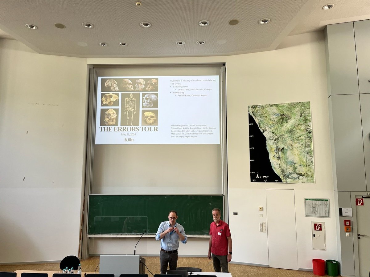 Professors Darryl Granger, Nat Lifton, and Marissa Tremblay, as well as PhD students Moshammat Mijjum and Xianmei Huang, of @PurdueEAPS, attended the 6th Workshop on Cosmogenic Nuclides (COSMO 2024) in Cologne, Germany, May 20-24, 2024.  #boilerup #thenextgiantleap (1/2...)