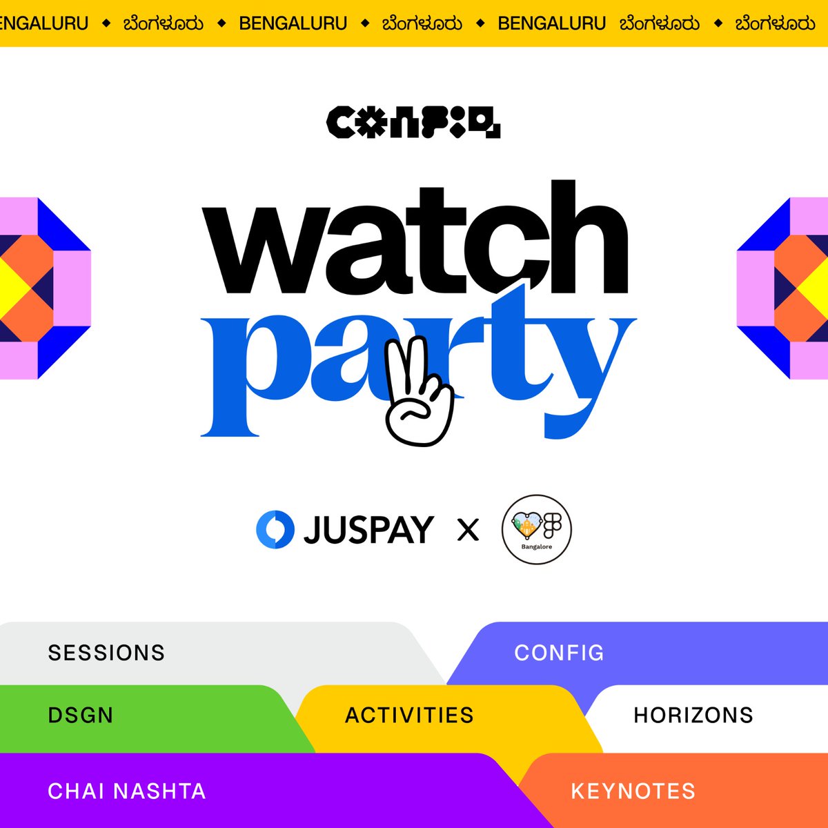 🌟 Hey there, Figma fam! 🚀

Get ready to turn your creativity up to 11 because JUSPAY is throwing the ultimate Figma Config watch party! 🎉

Stay tuned for venue details and how to secure your spot! 🌅

#design #figma #config #figmadesign #watchparty #bangalore