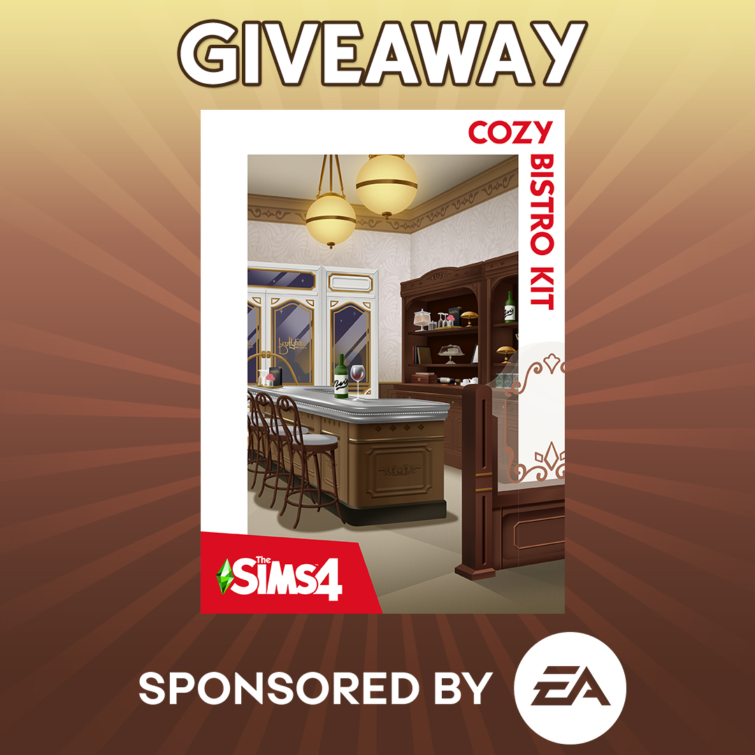 Thanks to the #EACreatorNetwork I'm giving away a code for The Sims 4: Cozy Bistro Kit (EA app PC) #EAPartner

☕️Follow me @lifeofsimsyt
☕️Like & Repost
☕️Comment 'BISTRO'

The winner will be chosen on June 1st.

#CozyBistroKit #TheSims4 #Sims4Giveaway
