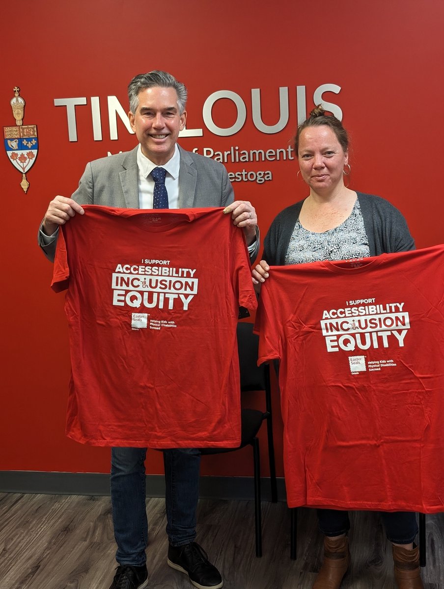 As National Accessibility Week continues, I'm proud to celebrate #RedShirtDay. I want to thank all the amazing organizations in my riding of Kitchener-Conestoga that ensure those who have disabilities feel safe, included and well taken care of.