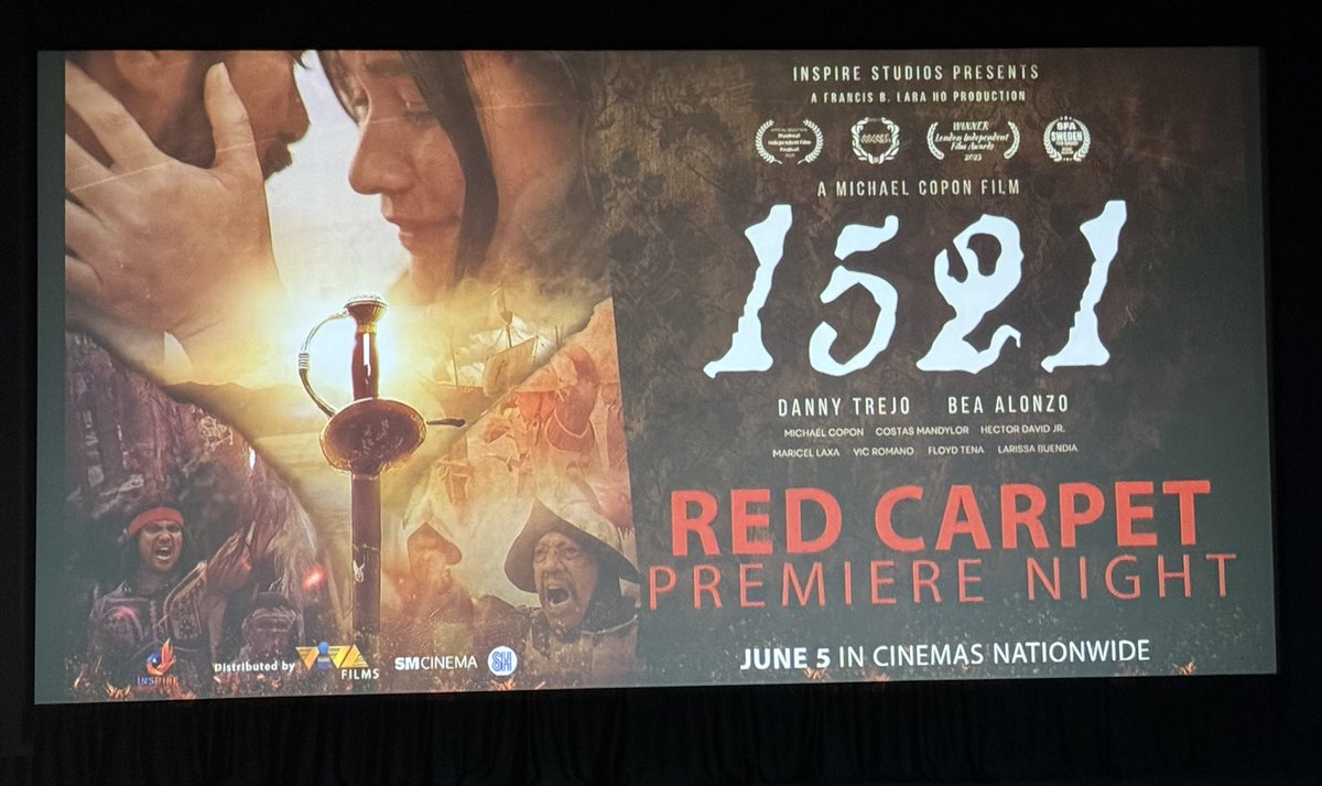 1521 is a reflection to our history as Filipino with beautiful love story that add tension to this epic war of own. #BeaAlonzo acting prowess shines in this film and her glamour and presence is still felt in the silver screen. Showing June 5 in Cinemas @VIVA_Films