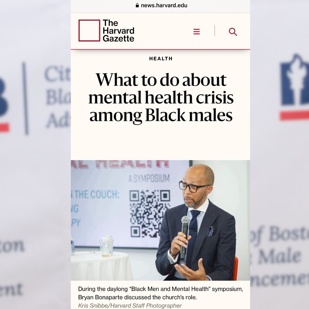 The Office of BMA co-hosted a Black Men and Mental Health Symposium at Harvard University. Our Office has also curated a new Mental Health Resource Guide

Harvard Gazette article: news.harvard.edu/.../what-to-do…

BMA Mental Health Resource Guide: boston.gov/sites/default/…