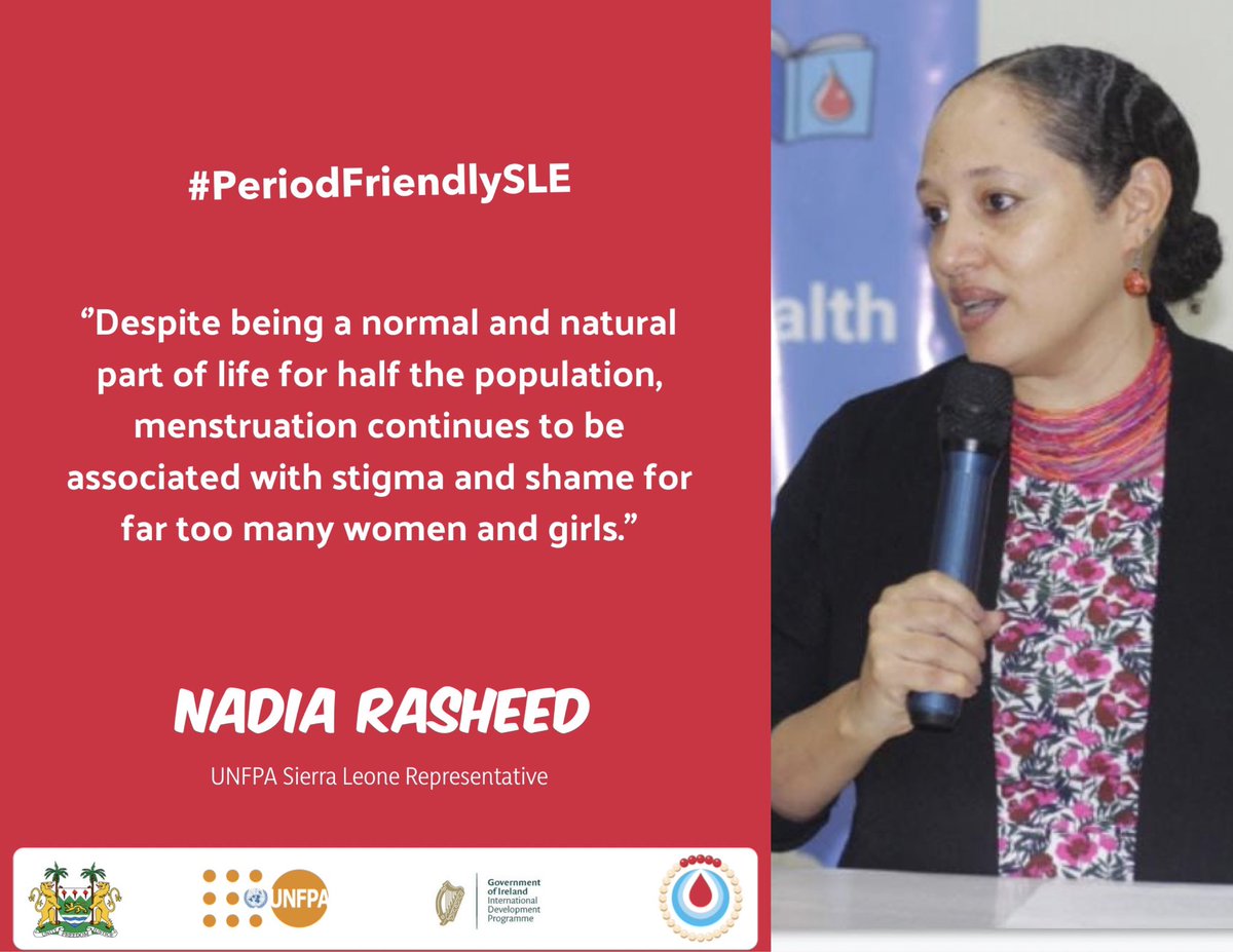 Let's end the stigma around menstruation and create a #PeriodFriendlyWorld for all women and girls. 🩸🪷🫶🏾 #PeriodFriendlySLE #MenstrualHygieneDay #MHD2024