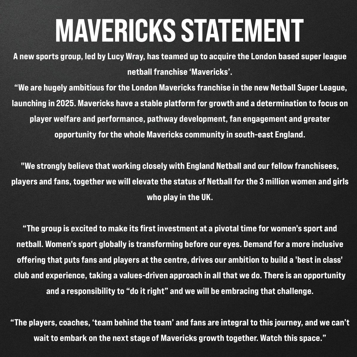 𝗠𝗔𝗩𝗘𝗥𝗜𝗖𝗞𝗦 𝗦𝗧𝗔𝗧𝗘𝗠𝗘𝗡𝗧. #BeAMaverick🖤❤