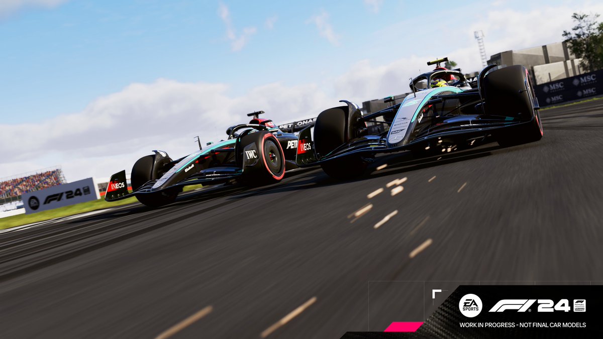 George and Lewis are vying for pole position 🏁 Join them on the grid with #F124, on May 31 🏎️