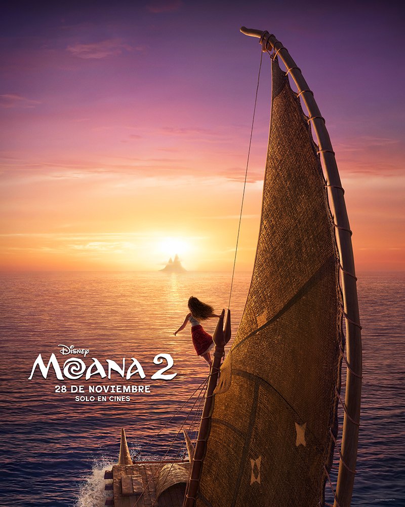 ¿Listos para viajar a las profundas aguas del océano? Maravilloso nuevo póster de #Moana2. @DisneyStudiosLA, 28 de noviembre en cines.