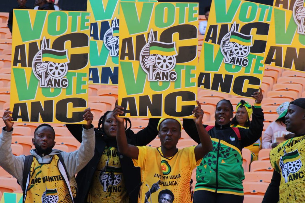 Agape_Water's tweet photo. Your vote is your chance to make a difference! Choose a future of opportunity, progress, and unity by casting an ANC ballot. Let's support President Cyril Ramaphosa and the ANC in their mission to create a South Africa for all.

#lamVotingANC #LeadUsRamaphosa https://t.co/IvOnWWAkhk
