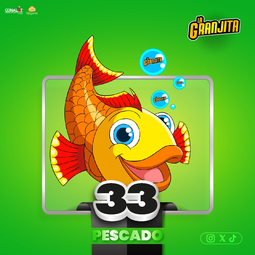 29-05-2024 10:00:00 am 33 Pescado #sorteos #loteria #loteriainternacionaldemargarita lagranjitaonline.com